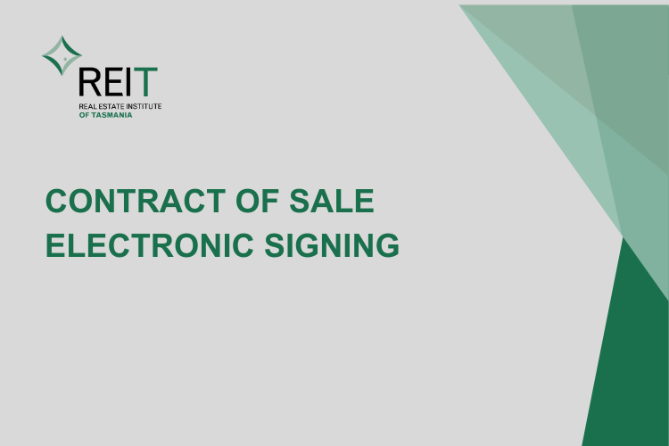 Contract Of Sale - Electronic Signing